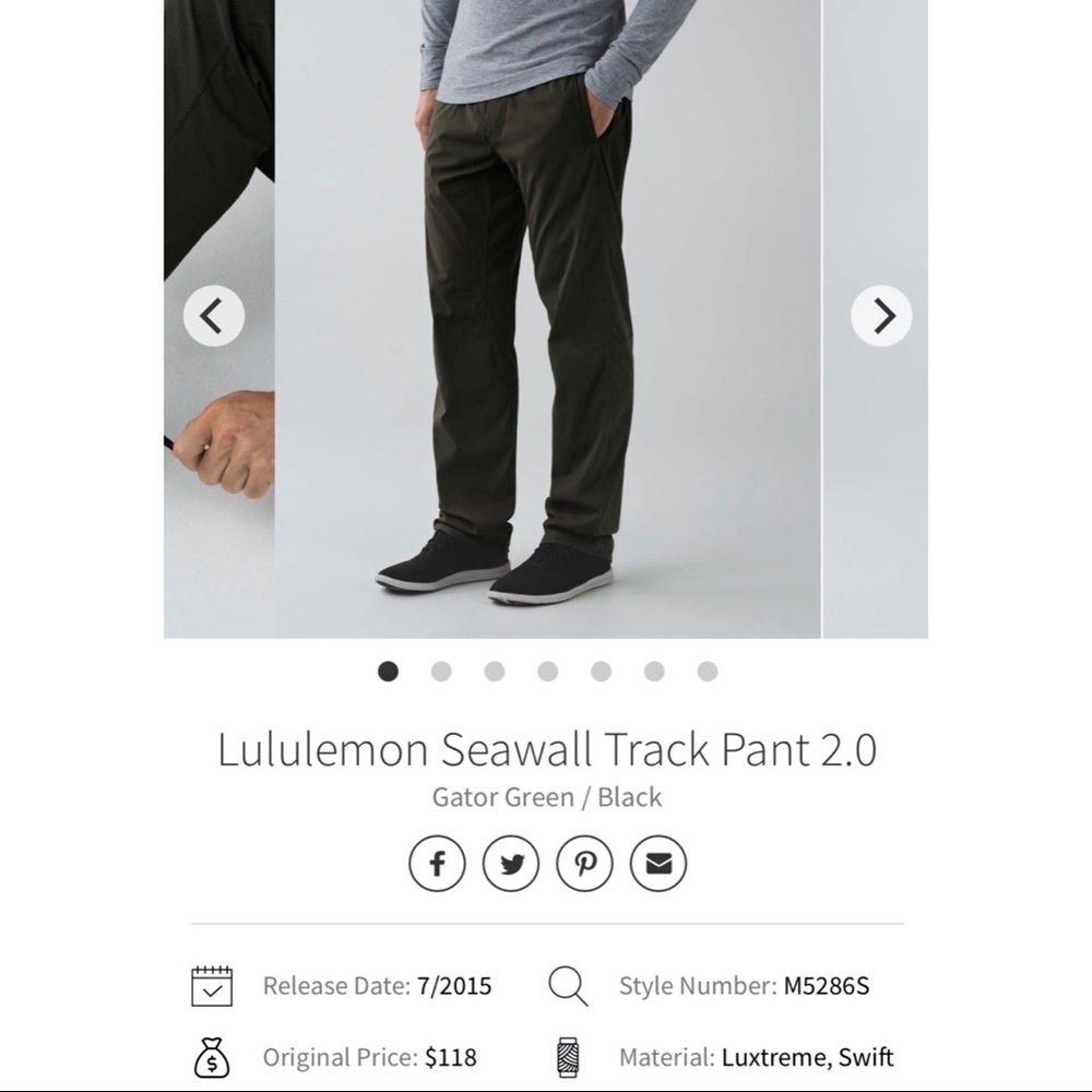 Men’s Lululemon Seawalk Track Pants 2.0